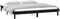 vidaXL - Bedframe - LED - massief - hout - zwart - 140x190 - cm