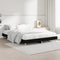 vidaXL - Bedframe - LED - massief - hout - zwart - 140x190 - cm
