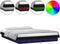 vidaXL - Bedframe - LED - massief - hout - zwart - 150x200 - cm