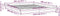 vidaXL - Bedframe - LED - massief - hout - zwart - 150x200 - cm