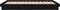 vidaXL - Bedframe - LED - massief - hout - zwart - 150x200 - cm