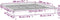 vidaXL - Bedframe - LED - massief - hout - zwart - 200x200 - cm