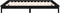 vidaXL - Bedframe - LED - massief - hout - zwart - 200x200 - cm