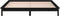 vidaXL - Bedframe - LED - massief - hout - zwart - 200x200 - cm
