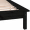 vidaXL - Bedframe - LED - massief - hout - zwart - 200x200 - cm