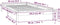 vidaXL - Bedframe - LED - massief - hout - zwart - 90x200 - cm
