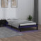 vidaXL - Bedframe - LED - massief - hout - zwart - 90x200 - cm