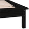 vidaXL - Bedframe - LED - massief - hout - zwart - 90x200 - cm