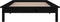 vidaXL - Bedframe - LED - massief - hout - zwart - 90x200 - cm