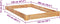 vidaXL - Bedframe - massief - eikenhout - 120x200 - cm
