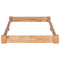 vidaXL - Bedframe - massief - eikenhout - 120x200 - cm