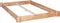 vidaXL - Bedframe - massief - eikenhout - 140x200 - cm