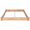 vidaXL - Bedframe - massief - eikenhout - 140x200 - cm