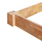 vidaXL - Bedframe - massief - eikenhout - 140x200 - cm