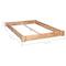 vidaXL - Bedframe - massief - eikenhout - 140x200 - cm