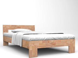 vidaXL - Bedframe - massief - eikenhout - 160x200 - cm