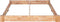 vidaXL - Bedframe - massief - eikenhout - 160x200 - cm