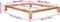 vidaXL - Bedframe - massief - eikenhout - 160x200 - cm