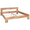 vidaXL - Bedframe - massief - eikenhout - 160x200 - cm