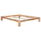 vidaXL - Bedframe - massief - eikenhout - 160x200 - cm
