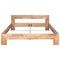 vidaXL - Bedframe - massief - eikenhout - 160x200 - cm