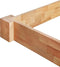 vidaXL - Bedframe - massief - eikenhout - 160x200 - cm