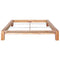 vidaXL - Bedframe - massief - eikenhout - 160x200 - cm