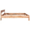 vidaXL - Bedframe - massief - eikenhout - 160x200 - cm
