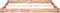 vidaXL - Bedframe - massief - eikenhout - 160x200 - cm