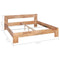 vidaXL - Bedframe - massief - eikenhout - 160x200 - cm