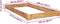 vidaXL - Bedframe - massief - eikenhout - 90x200 - cm