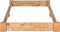 vidaXL - Bedframe - massief - eikenhout - 90x200 - cm