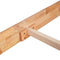 vidaXL - Bedframe - massief - eikenhout - 90x200 - cm