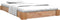 vidaXL - Bedframe - massief - eikenhout - 90x200 - cm