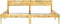 vidaXL - Bedframe - massief - gerecycled - hout - 200x200 - cm