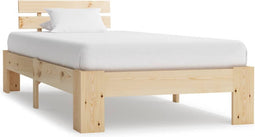 vidaXL - Bedframe - massief - grenenhout - 100x200 - cm