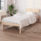 vidaXL - Bedframe - massief - grenenhout - 100x200 - cm