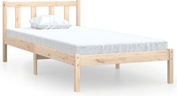 vidaXL - Bedframe - massief - grenenhout - 100x200 - cm