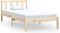 vidaXL - Bedframe - massief - grenenhout - 100x200 - cm