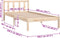 vidaXL - Bedframe - massief - grenenhout - 100x200 - cm