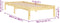 vidaXL - Bedframe - massief - grenenhout - 100x200 - cm