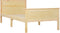 vidaXL - Bedframe - massief - grenenhout - 100x200 - cm