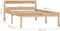 vidaXL - Bedframe - massief - grenenhout - 100x200 - cm