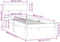 vidaXL - Bedframe - massief - grenenhout - 100x200 - cm