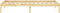 vidaXL - Bedframe - massief - grenenhout - 100x200 - cm