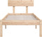 vidaXL - Bedframe - massief - grenenhout - 100x200 - cm