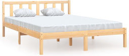 vidaXL - Bedframe - massief - grenenhout - 120x190 - cm