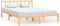 vidaXL - Bedframe - massief - grenenhout - 120x190 - cm