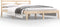 vidaXL - Bedframe - massief - grenenhout - 120x190 - cm