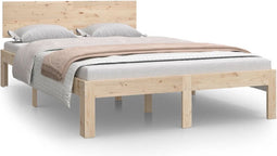 vidaXL - Bedframe - massief - grenenhout - 120x200 - cm